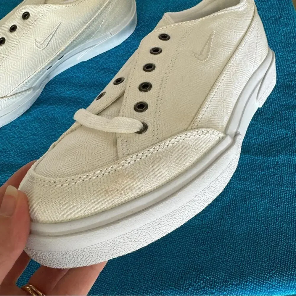 Vintage NIKE GTS White Canvas - Women’s Size 7 - Picture 10 of 16